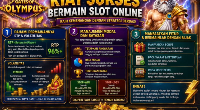 Kiat Sukses Bermain Slot Online: Panduan Cerdas untuk Pemain Cerdas